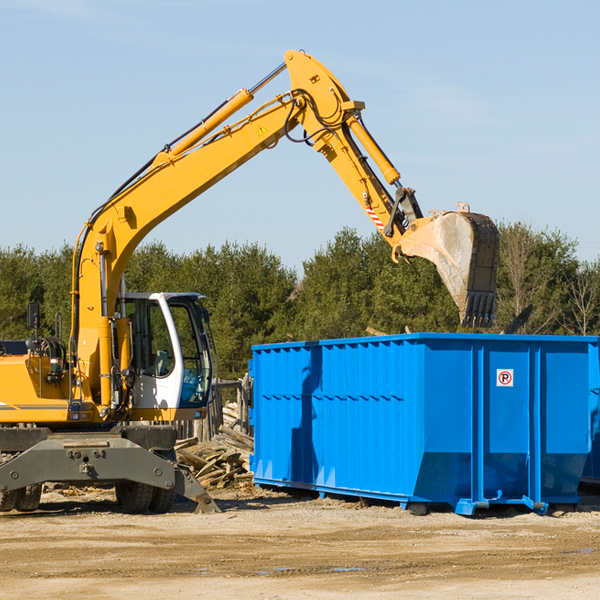 what are the rental fees for a residential dumpster in Hilham TN